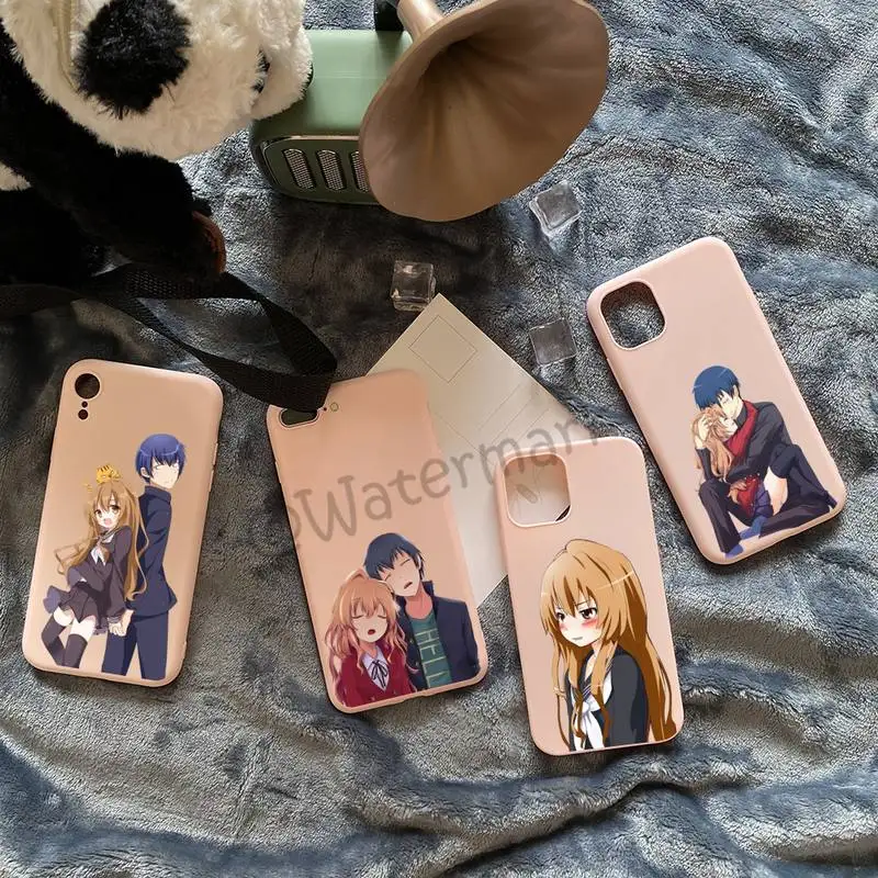 

Toradora Taiga Aisaka Phone Case For IPhone 11 12 13 Pro Max Mini Xs Xr X 8 7 6s 6 Plus Pink Candy Colors Funda