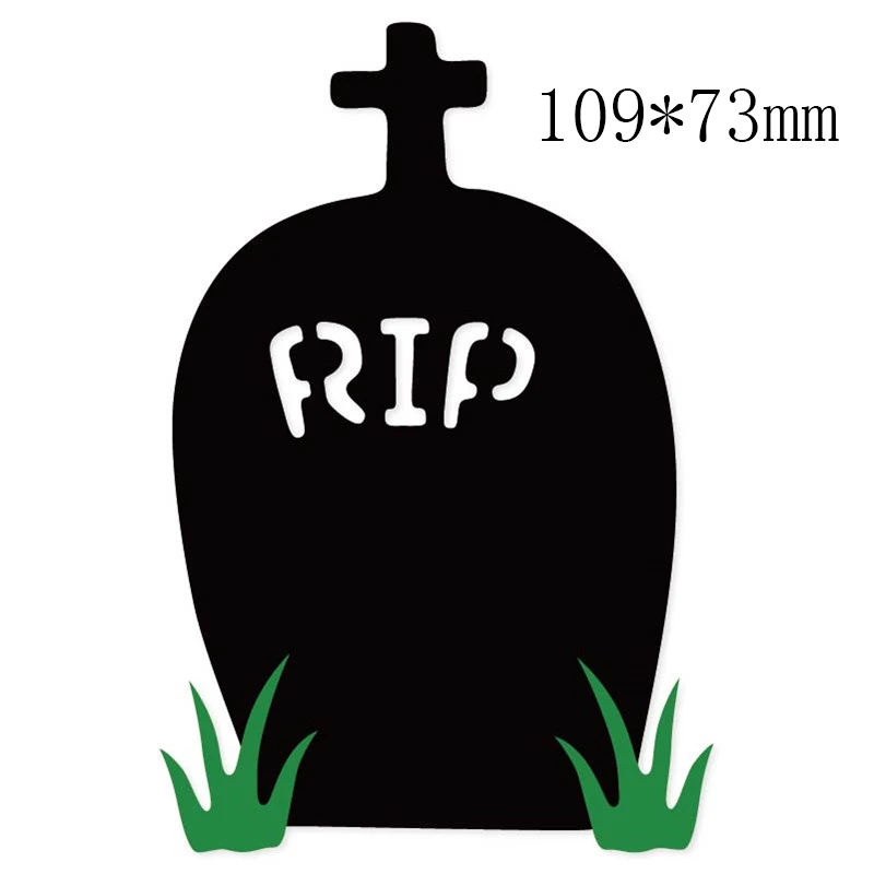 Ufurty Хэллоуин дом ведьма металлическая прорезной трафарет для окраски