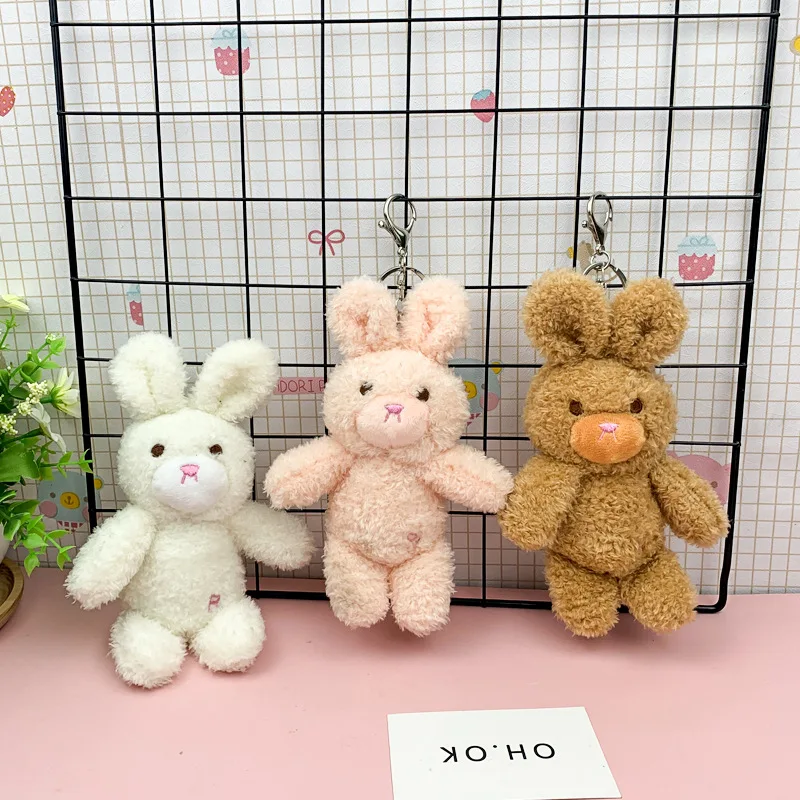 

Стильный кролик 18 см, плюшевая Изысканная Подвеска для детской кровати, брелок, мягкая Успокаивающая кукла на Рождество, хорошее качество, п...