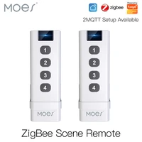 moes tuya smart life zigbee smart home wireless switch 4 gangs remote tuya zigbee hub required no limit to control home device