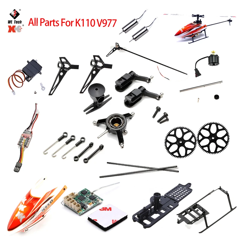 

Запчасти для вертолета Wltoys XK K110 RC