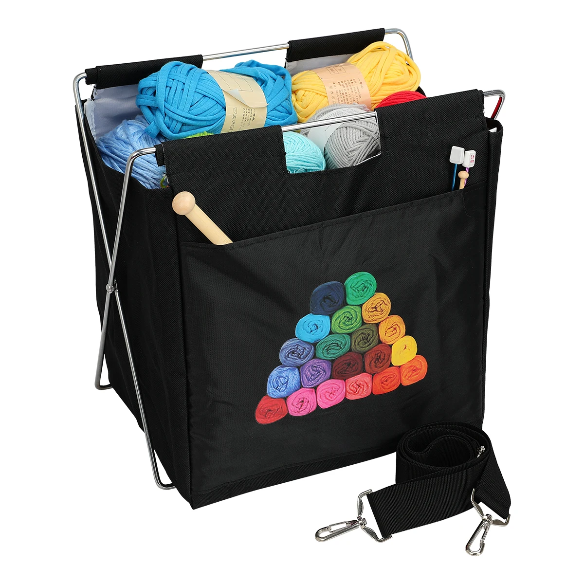 Складной чехол для хранения шерсти и пряжи хозяйственная сумка тоут крючков