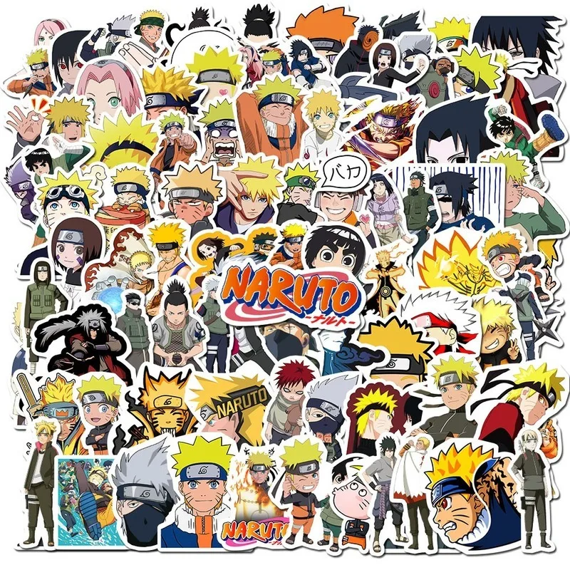 

100pcs Cartoon Anime New Naruto Stickers Skateboard Suitcase Guitar Laptop Graffiti DIY Waterproof Stickers Children's Toys