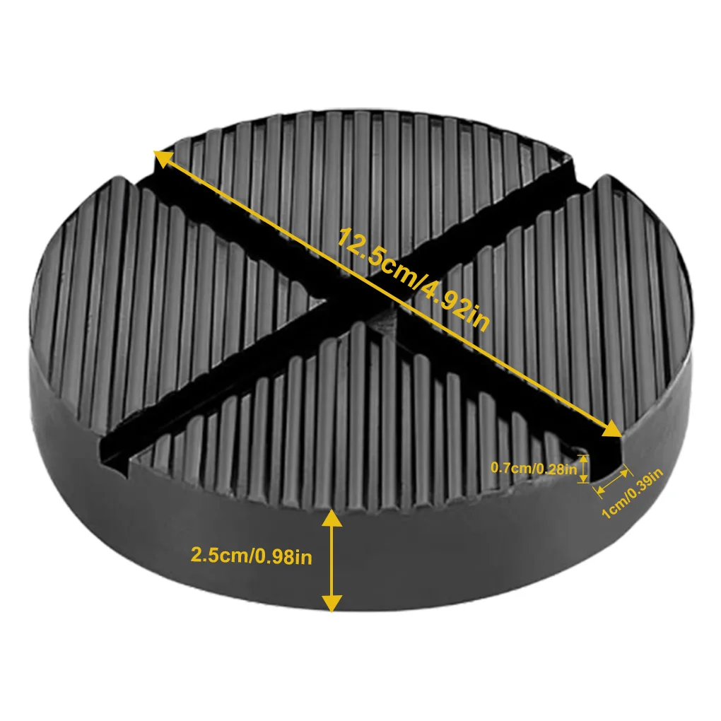 1pc Car Lift Jack Pad Rubber Disk Adapter Portable Slotted Support Block Accessory | Инструменты