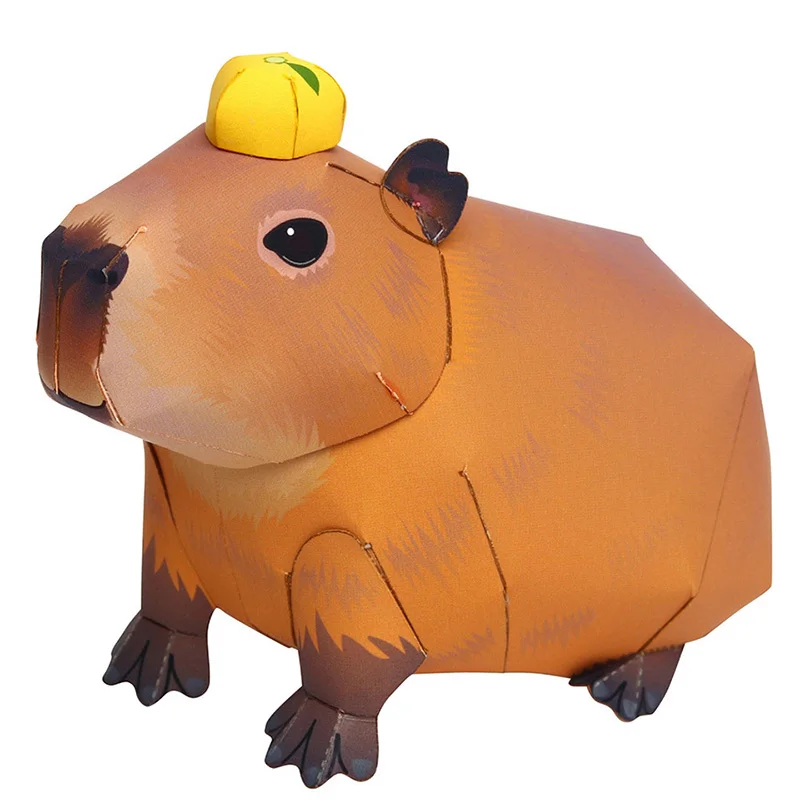Capybara оригами искусство Складная Мини Милая 3D бумажная модель Крафтовая фигурка