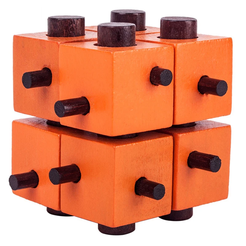 Головоломка-головоломка IQ Монтессори развивающая Магическая коробка из 8 частей