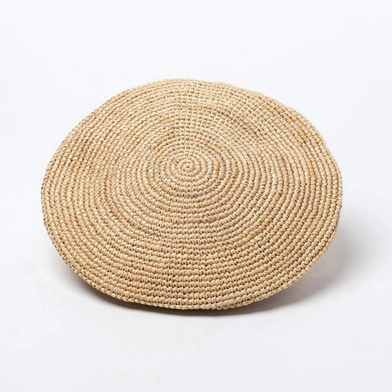 Ручной работы вязаный крючком латексный берет художника шляпа модная