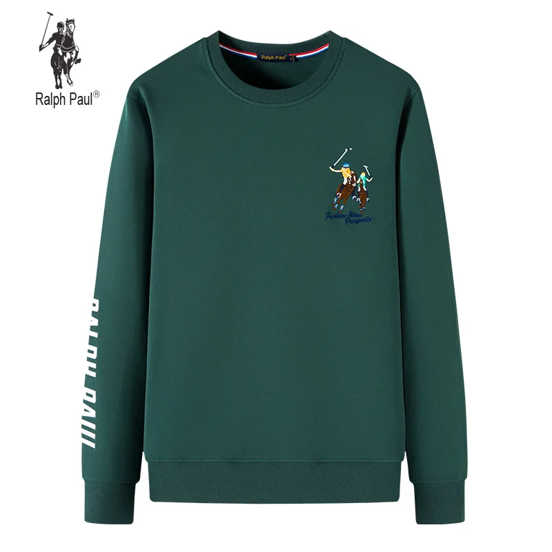 

NEW Genuine Paul Crew Neck Sweater Men's High Neck Long Sleeve T-shirt Men's Loose Large Size Paul Embroidered Sweater толстовка