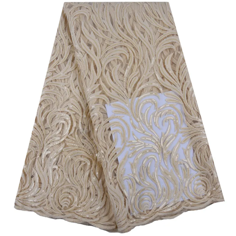 Последние Стильные молочные шелковые кружевные ткани высокого качества