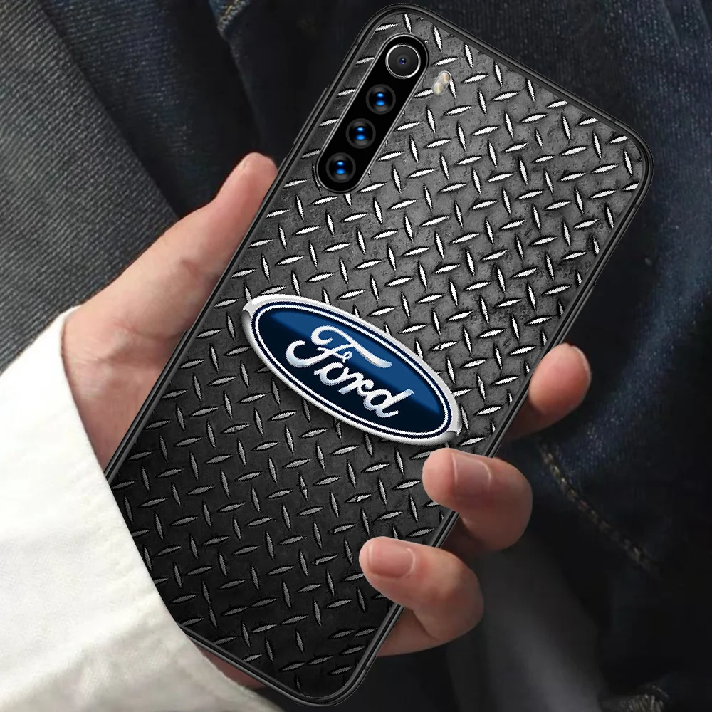 

Ford Car Phone Case For XIAOMI Redmi Note 5 7 8 T 9 6A 7A 8A 9S K 20 30 Pro black Cover Luxury Hoesjes Soft Etui Silicone