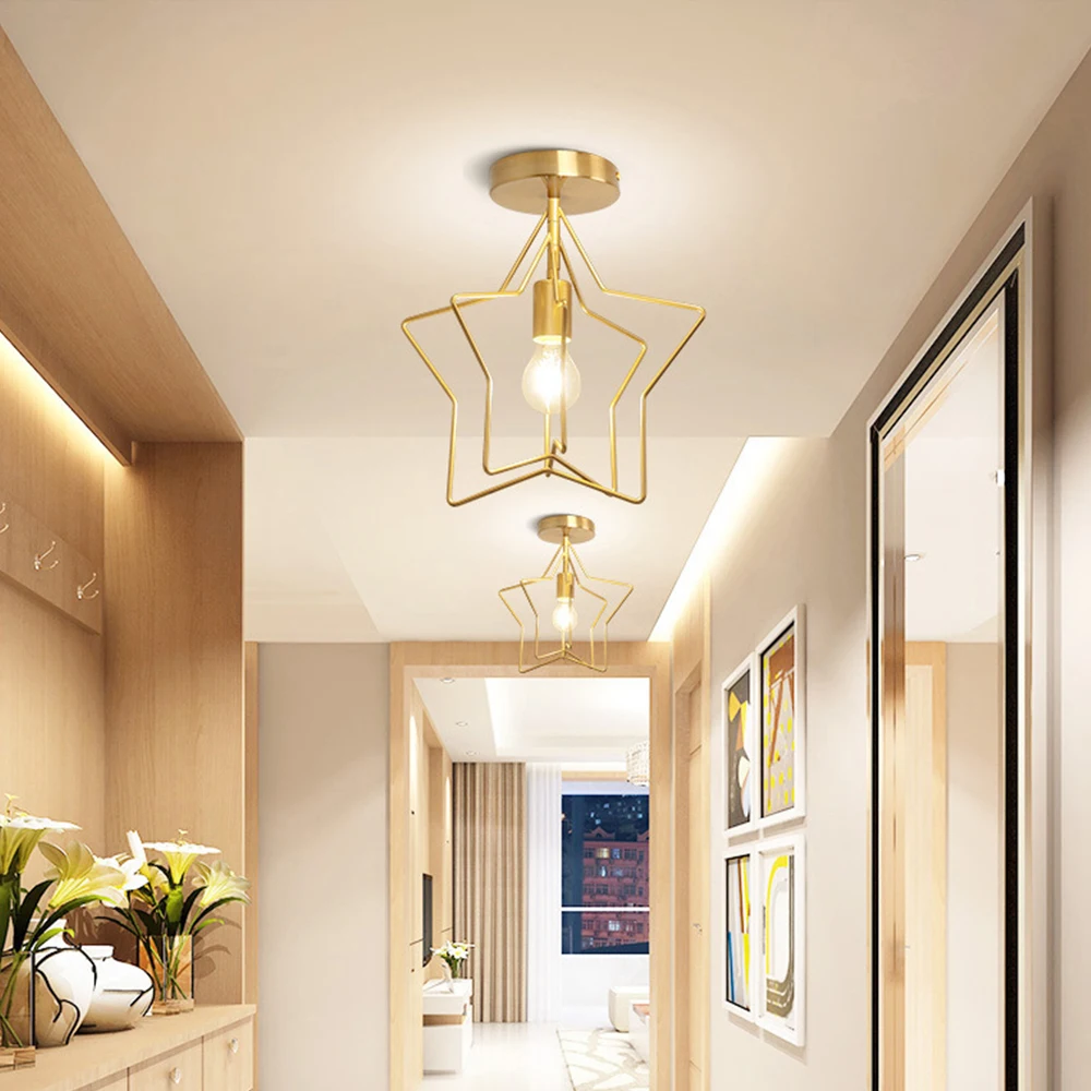 

Пентаграмма потолочный светильник без лампы современный проход светильник s Украшения в спальню светильник декоративный светильник s для д...