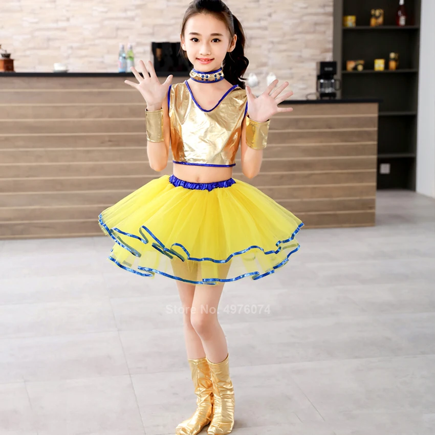 Детские блестящие костюмы для джазовых танцев балетная юбка пачка с кружевом