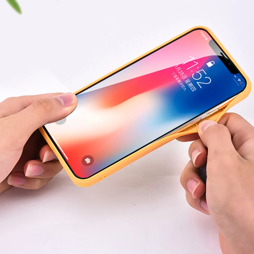 Роскошный прозрачный градиентный чехол для телефона мягкий цвет градиента +