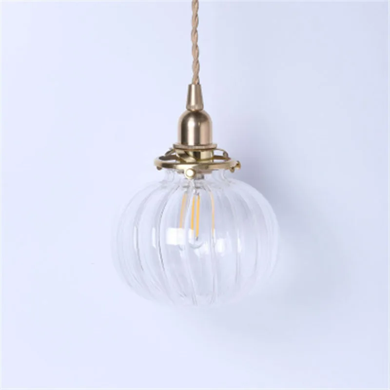 Винтажная латунь стекло люстра креативная личность бар прикроватная тумбочка