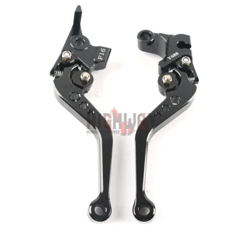 Рычаги тормозной ручки мотоцикла CNC алюминиевые Короткие регулируемые рычаги