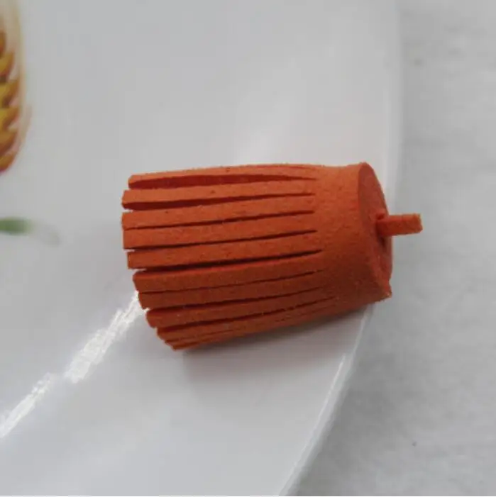 20 шт. 3,4 см замша кожа кисточкой бахрома DIY аксессуары серьги ювелирные изделия фурнитура брелок для телефона ремесло ремни кулон кисточки - Цвет: Orange