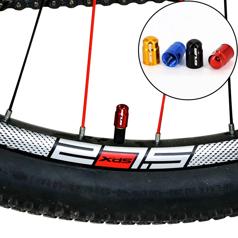 

2pcs Aluminum Bicycle Tire Valve Cap Ultralight Mountain Road Bike Tyre Cap Schrader/Presta Tire Valve Protector MTB Accessories