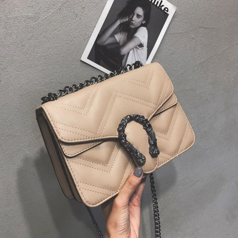 2019 Новая летняя сумка для вина в Корейском стиле ромбовидная на цепочке