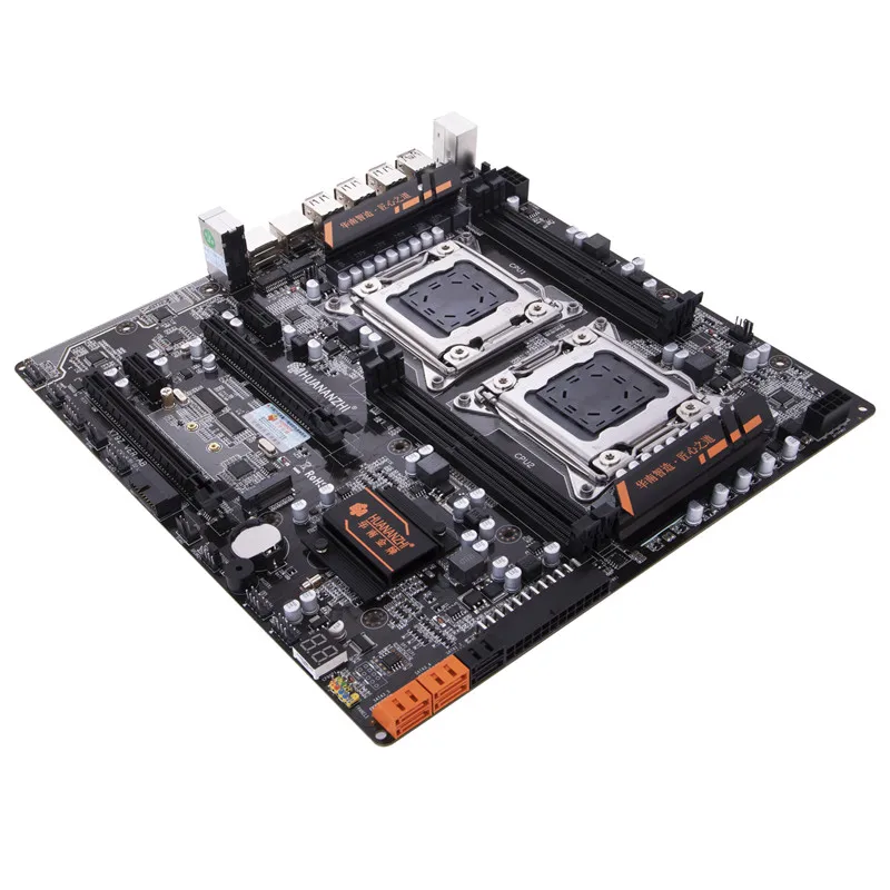 Günstig HUANANZHI X79-4D Dual CPU Motherboard Für E-ATX PC E5 2680V2 DDR3 1333/1600/1866MHz 128GB PCI-E SATA3 USB 3,0 Intel X79 LGA 2011