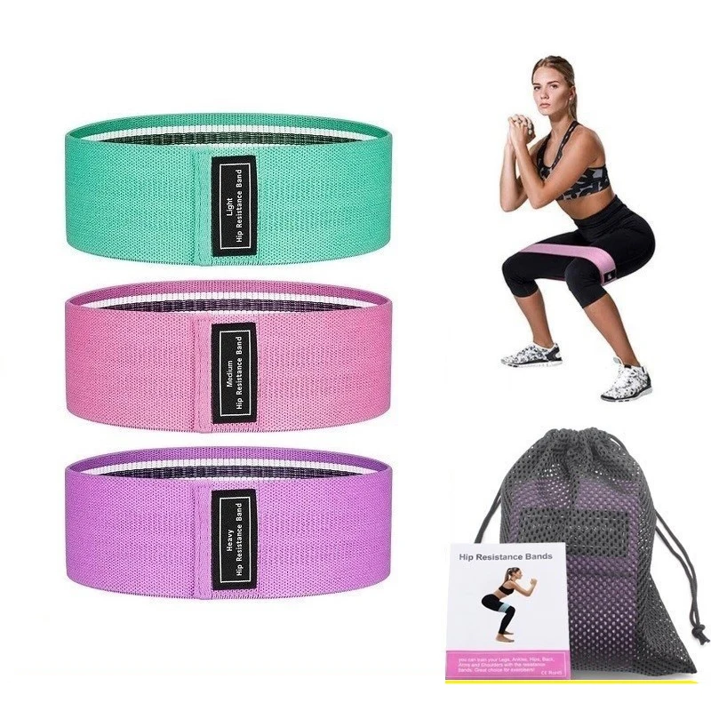 

Gym Strength Resistance Bands Set Yoga Training Elastic Bands Hip Exercise Fitness Resistance Belt Crossfit Workout Equipment