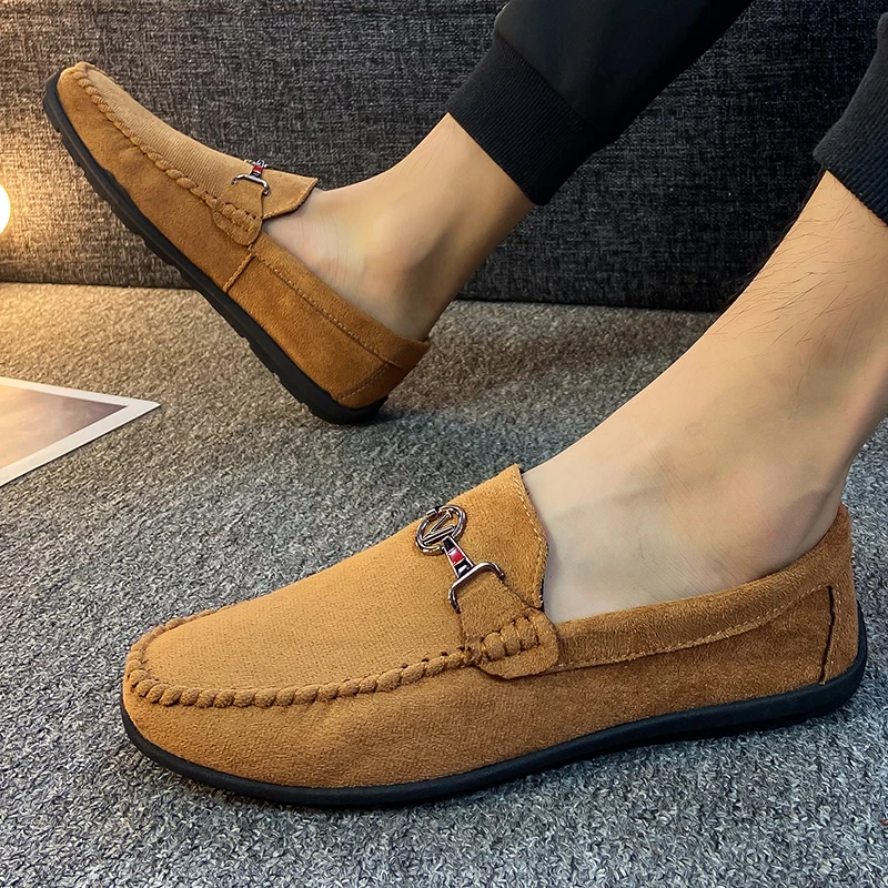 

2021 Autumn Men Boat Shoes Casual Breathable Male Moccasins Loafers Business Flat Shoe Fashion Office Male Footwear