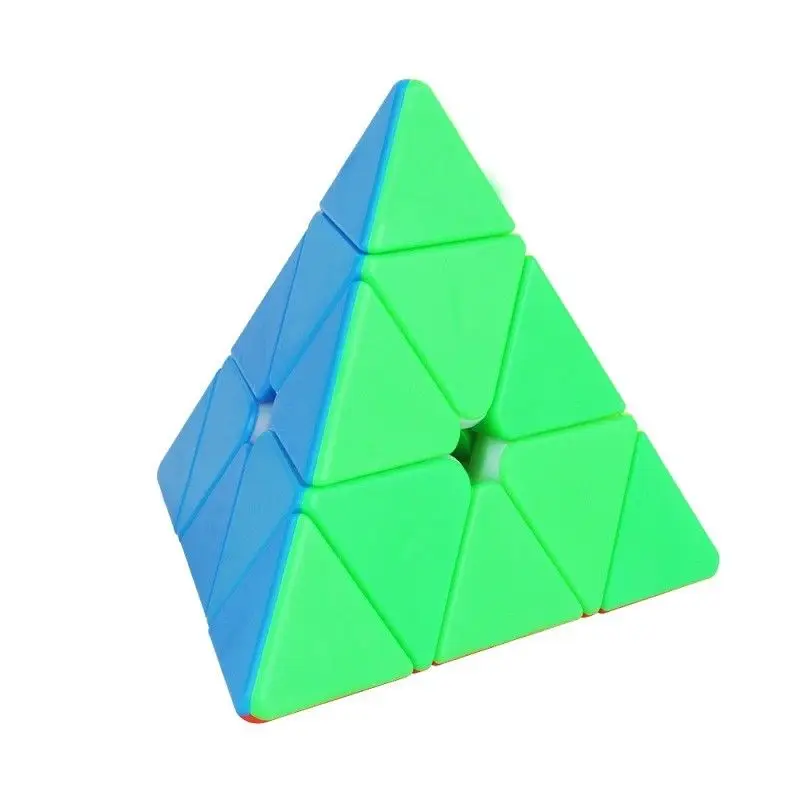 

YuXin Pyramid 3x3x3 Triangle Speed Magic Cube Professional Twist Puzzle Stickerless Multi-color Toy Brain Teaser IQ Game 3x3