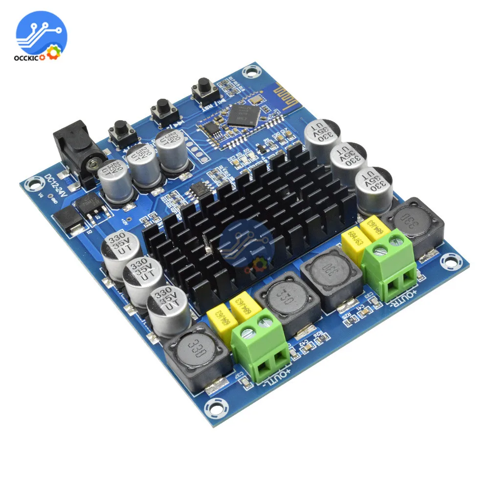 TPA3116D2 аудио усилительная плата Bluetooth двухканальный DC12-24V 2X120 Вт высокой мощности стерео звуковая плата 2*120 Вт Цифровой усилитель