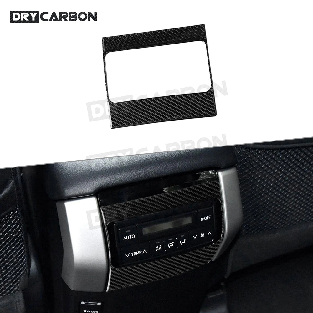 

Для Toyota Land Cruiser Prado 2010-2018, углеродное волокно, задняя крышка для вентиляционного отверстия, отделка рамы, наклейка, автомобильные аксессуары