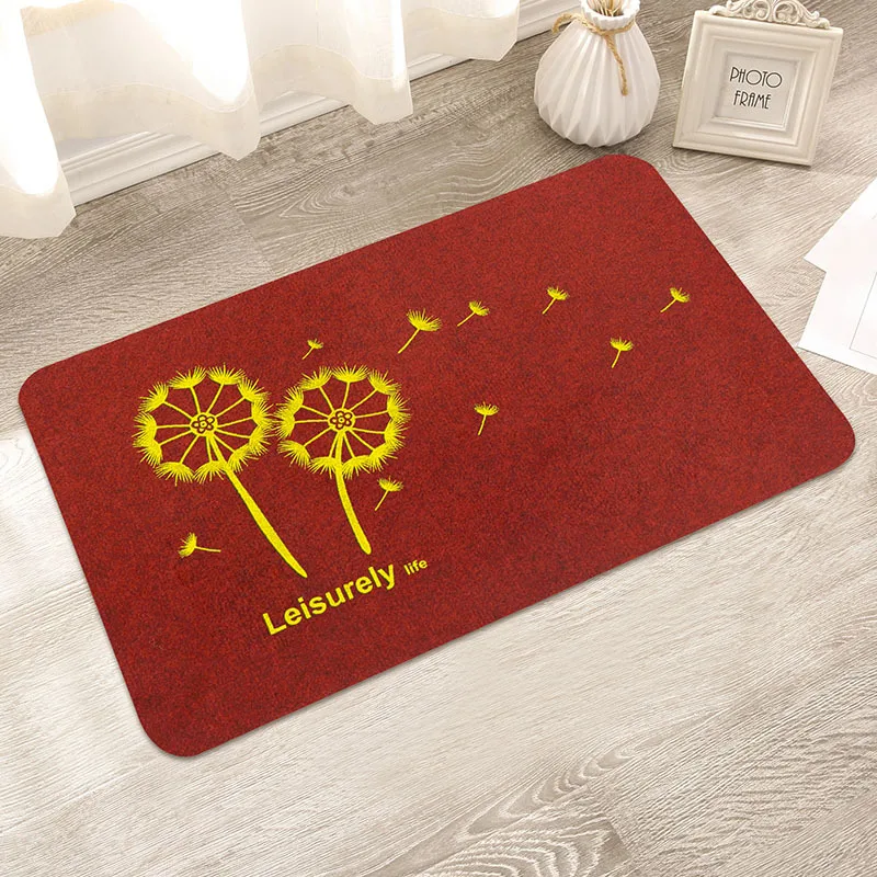High Quality Cheaper Entrance Doormat Carpets for Bathroom Kitchen Non-Slip Hallway Area Rugs Outdoor Mat 40x60cm TPR Rubber |