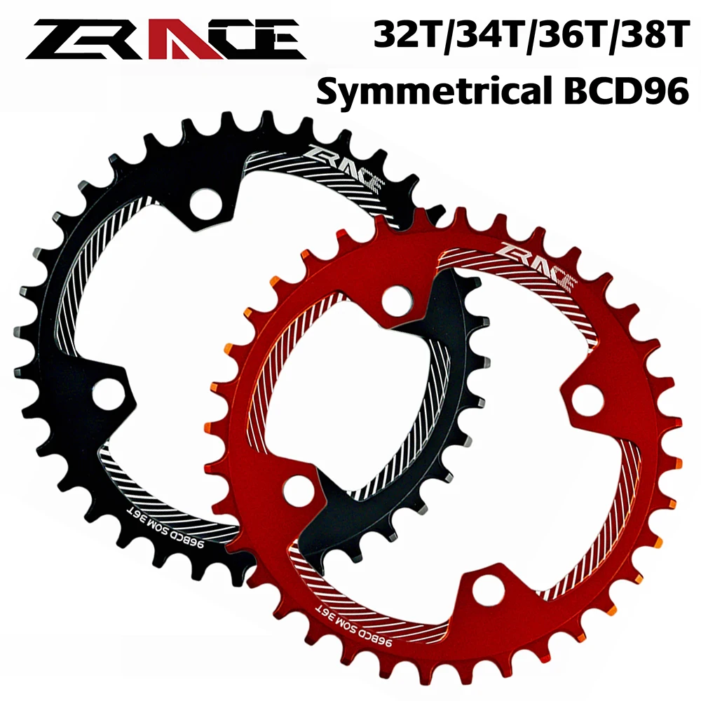 ZRACE велосипедные цепи BCD96 симметричные 32T 34T 36T 38T AL7075 CNC process Vickers-жесткость 15 + для