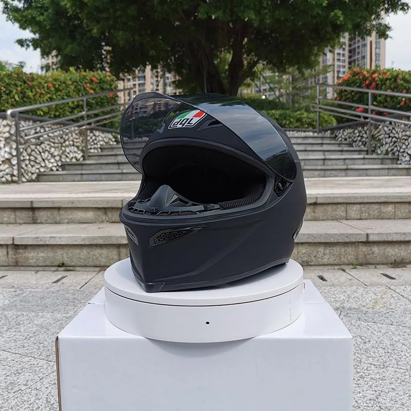 Новое поступление мотоциклетный шлем унисекс Полнолицевой шлем casco зимний сезон Безопасный черный шлем dot утвержден