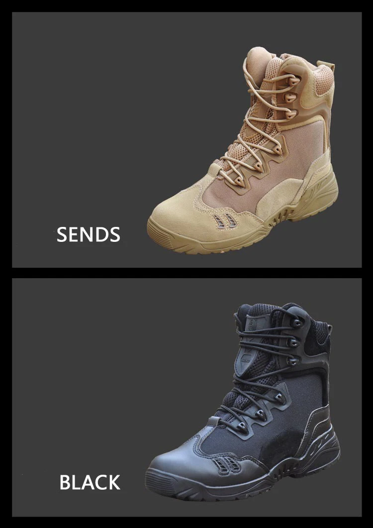 Outdoor Autumn Winter Men Warm Hiking Boots Tactical Mountaineering Walking Sneakers New Warm Non-Slip High-Top Waterproof Shoes