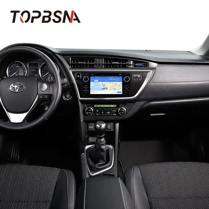 

TOPBSNA Car DVD Player Android 10 For Toyota Auris 2013- 2015 WIFI Multimedia GPS Navigation 2 Din Car Radio Stereo Video 4G+64G