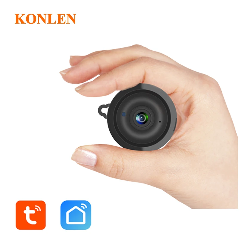 Умная мини камера видеонаблюдения KONLEN Wi Fi 1080P 720P IP беспроводная HD ночное видение