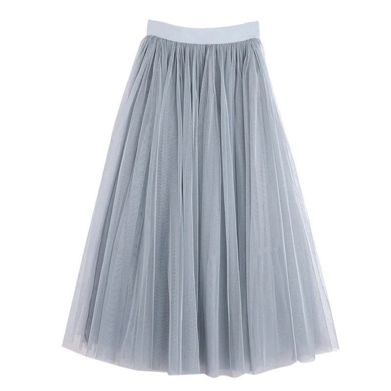 

Maxi/Midi/Short Tulles Womens Spring Tulle Skirts Elastic High Waist Skirts 2020 Female Tulle for Teens Y2K Mesh Skirt 2020