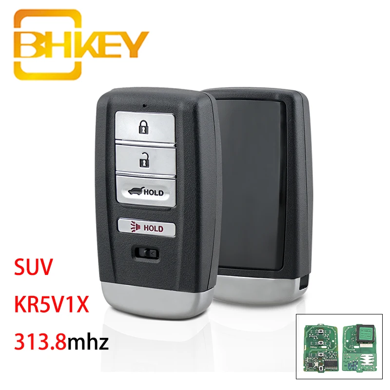 BHKEY KR5V1X SUV для Acura Key 313 8 МГц Автомобильный Дистанционный ключ MDX RDX 2014 2020 4 кнопки