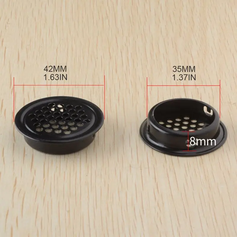 

2020 New Wardrobe Cabinet Mesh Hole Stainless Steel Louver Air Vent Ventilation Cover Set