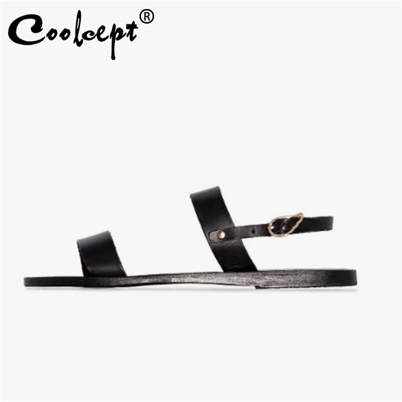 

Женские босоножки Coolcept из натуральной кожи с пряжкой женская обувь модная удобная обувь женская обувь для отпуска размеры 34-39