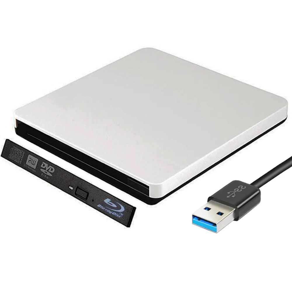 12 7 мм USB 3 0 внешний DVD RW Blu Ray чехол для ноутбука настольного ПК оптический диск SATA