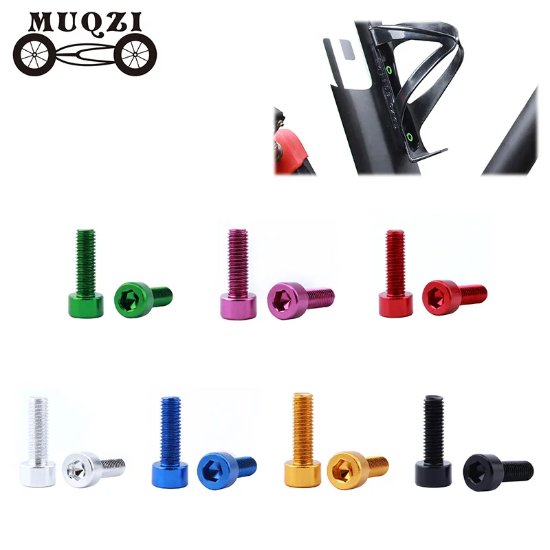 MUQZI 2 шт. велосипедный держатель для бутылки винты M5 * 15 мм MTB Дорожная
