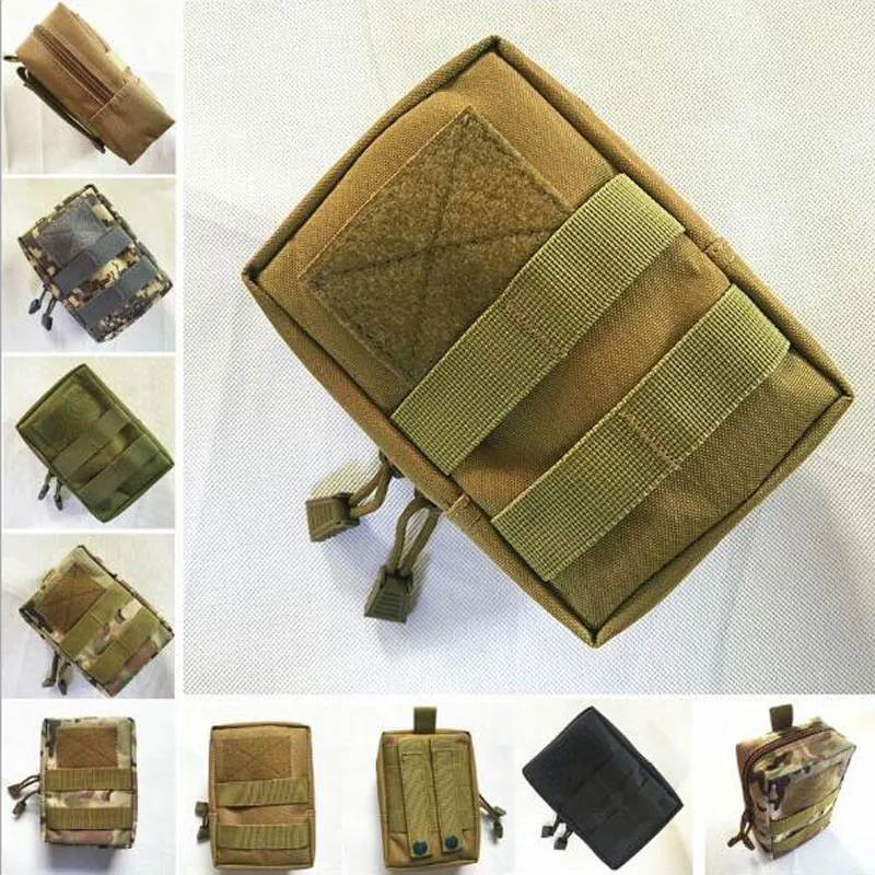 Тактическая уличная поясная сумка многофункциональная EDC Molle на молнии для