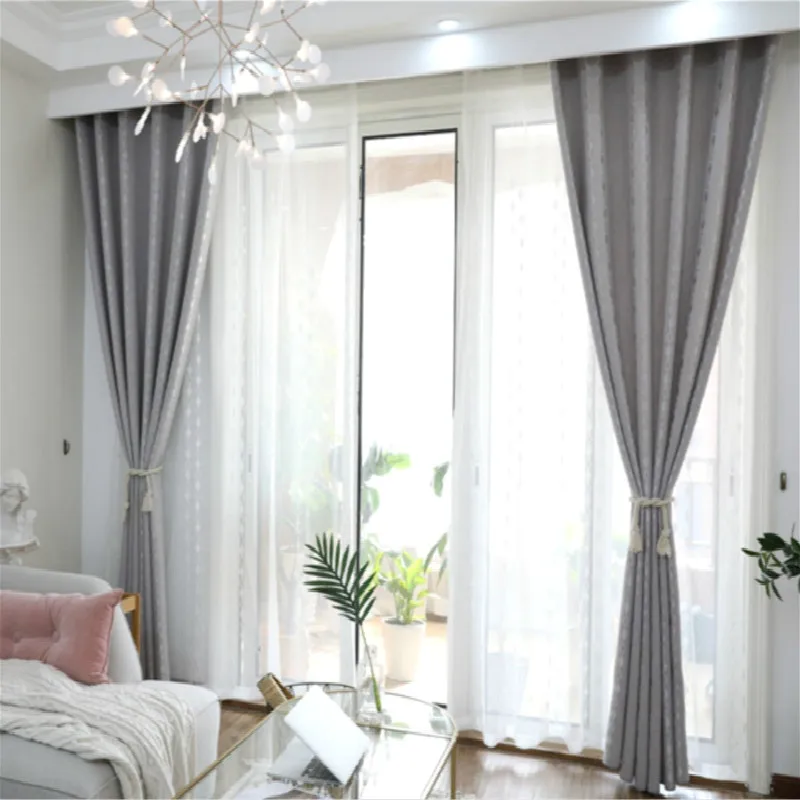 Простой Современный серый скандинавский оттенок ткань балкон гостиная спальня