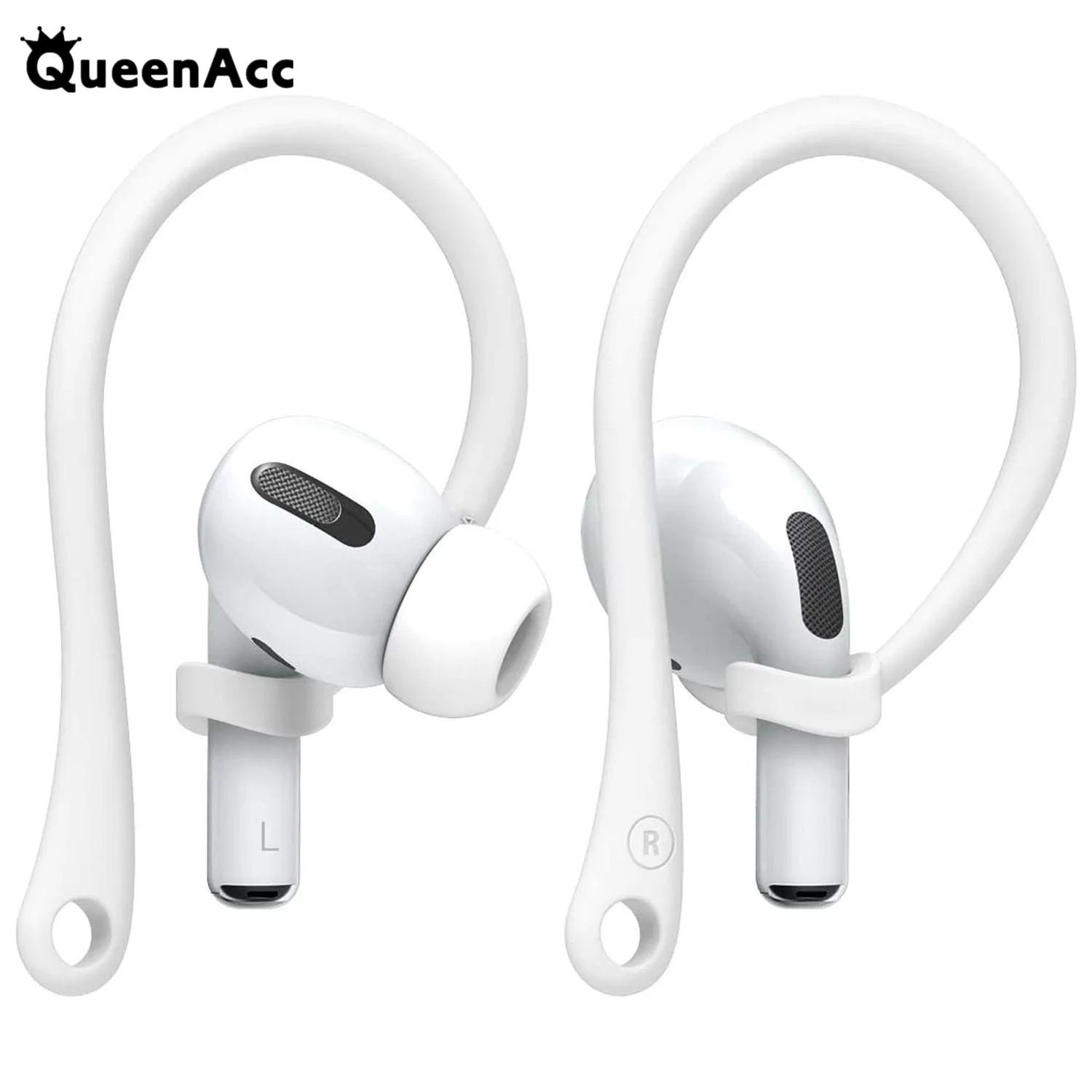 

1 шт. противоударные наушники QueenAcc, силиконовые защитные ушные крючки, Bluetooth наушники, защитный чехол для Air-pods Pro