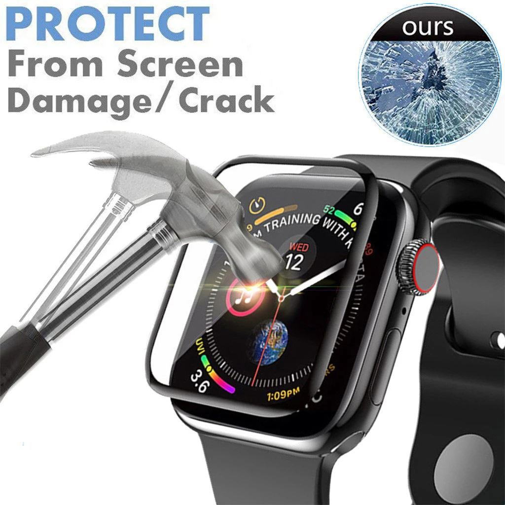 Защитное стекло для Apple Watch Series 5 4 3 2 1 пленка 44 40 42 мм 38 защита экрана аксессуары iwatch