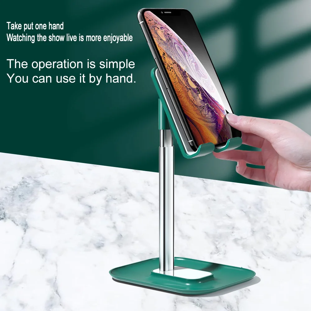 

Mobile Phone Bracket Alloy Support Rod Anti-Skid Silicone Pad Can Rise Fall Suitable Variety Occasions for Telephone IPad