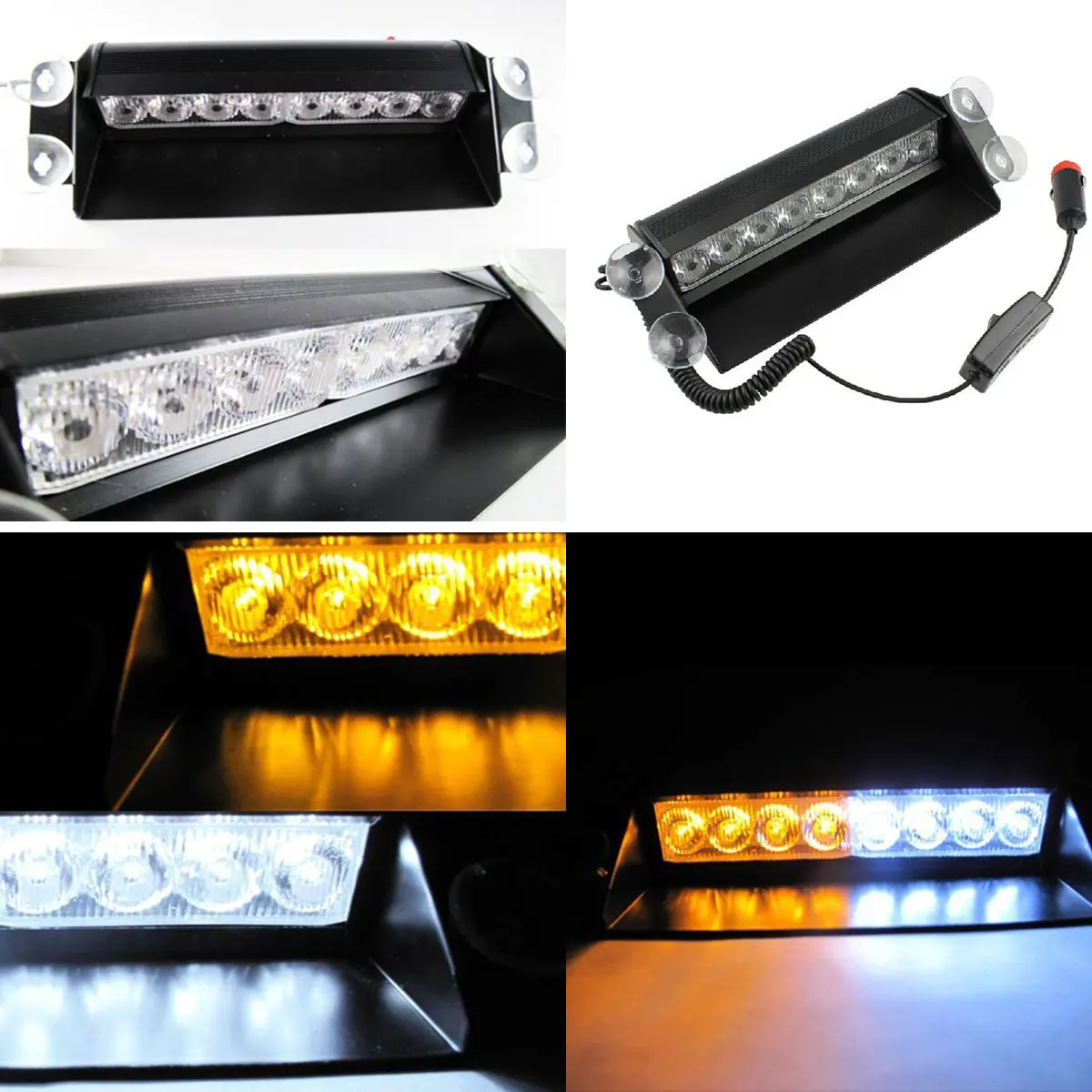 12V 8 светодиодный Предупреждение светильник бар осторожно грузовой фургон