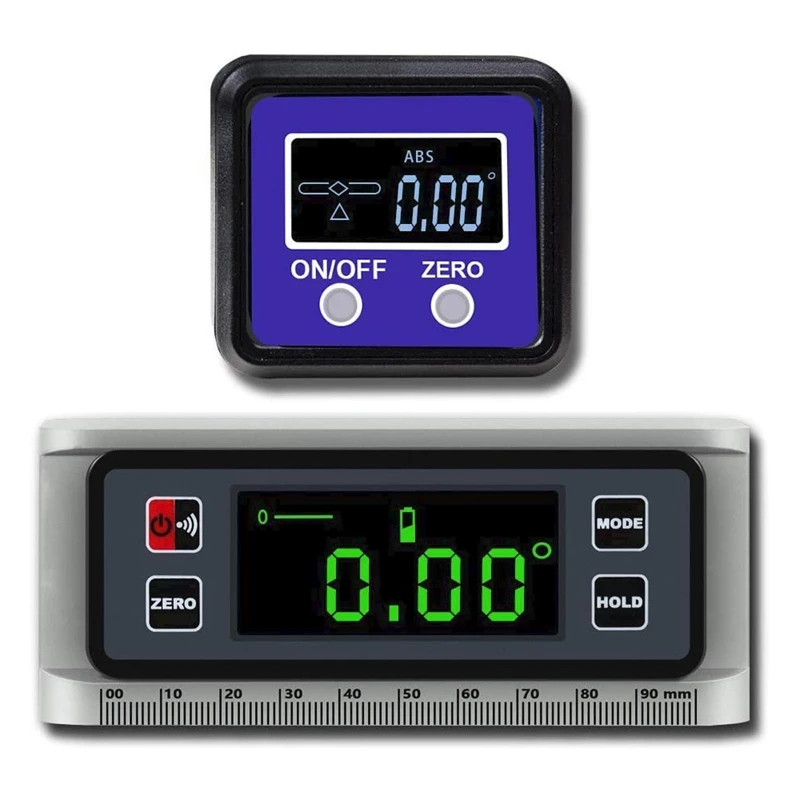 

Цифровой угломер, транспортир, Инклинометр с магнитной коробкой с базовым уровнем для деревообработки (dl1904 + DL139)