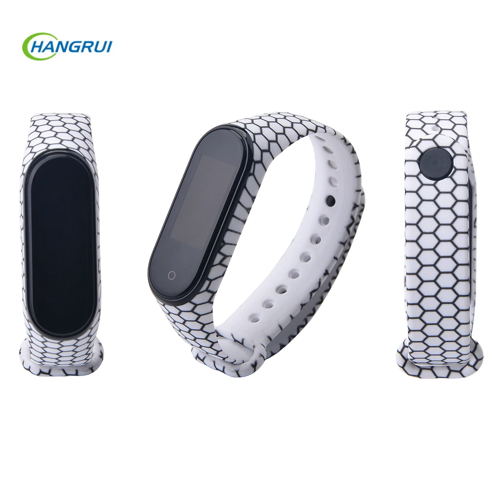 Ball pattern Для mi Band 3, 4, ремешок, ремешок для Xiaomi mi, ремешок 3, Сменные аксессуары, браслет для Xiao mi band 3, браслет - Цвет: Ball pattern
