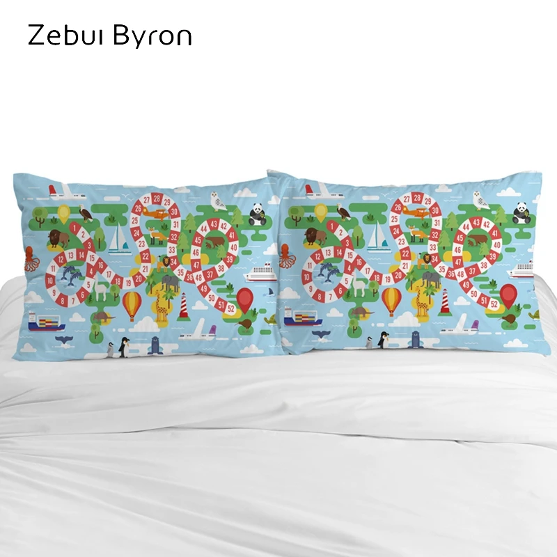 3D Мультяшные наволочки на заказ 2 шт 45*45 для детей/малышей/детей декоративные