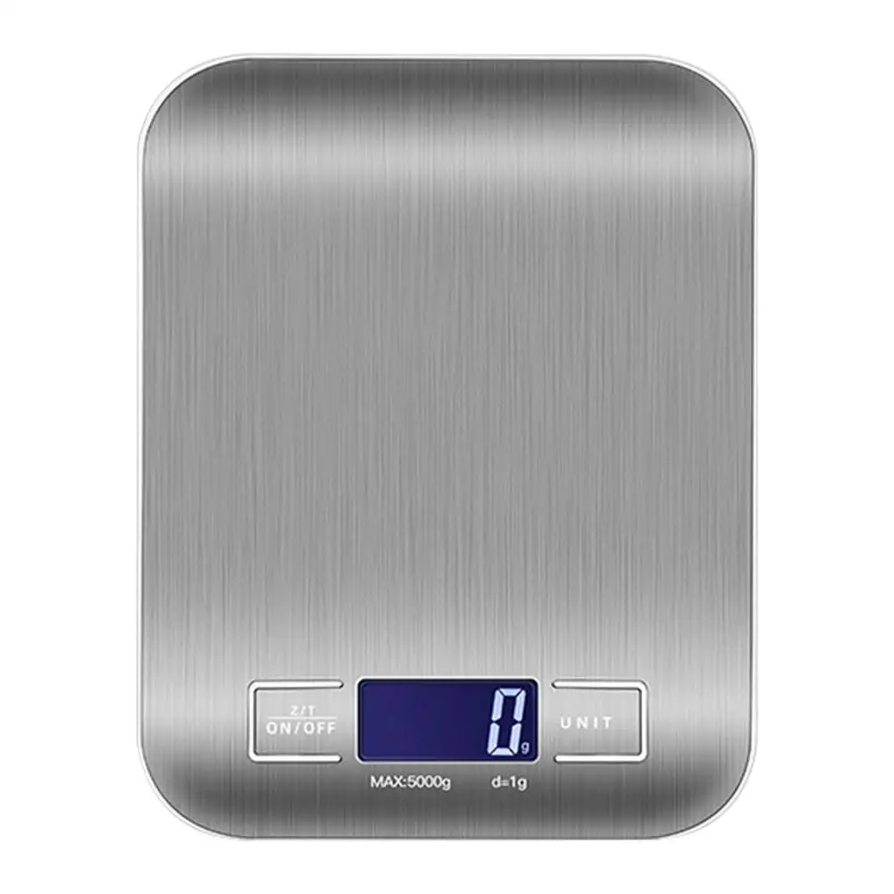 

Kitchen Scale Flat Stainless Steel Electronic Baking Scale Stainless Steel Plate Kitchen Scale 5kg 10kg Kitchen Gadgets